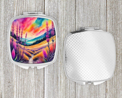 Colorful Liatris Compact Mirror-3