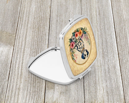 Dalmatian and Flowers Compact Mirror-1