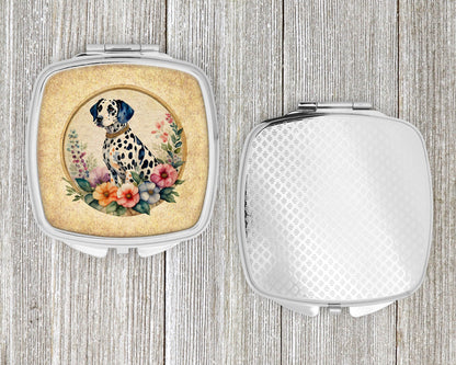 Dalmatian and Flowers Compact Mirror-3