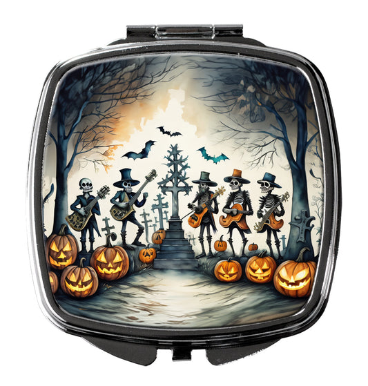 Mariachi Skeleton Band Spooky Halloween Compact Mirror-0