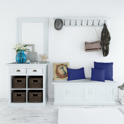 Greyhound Christmas Flowers Throw Pillow-4