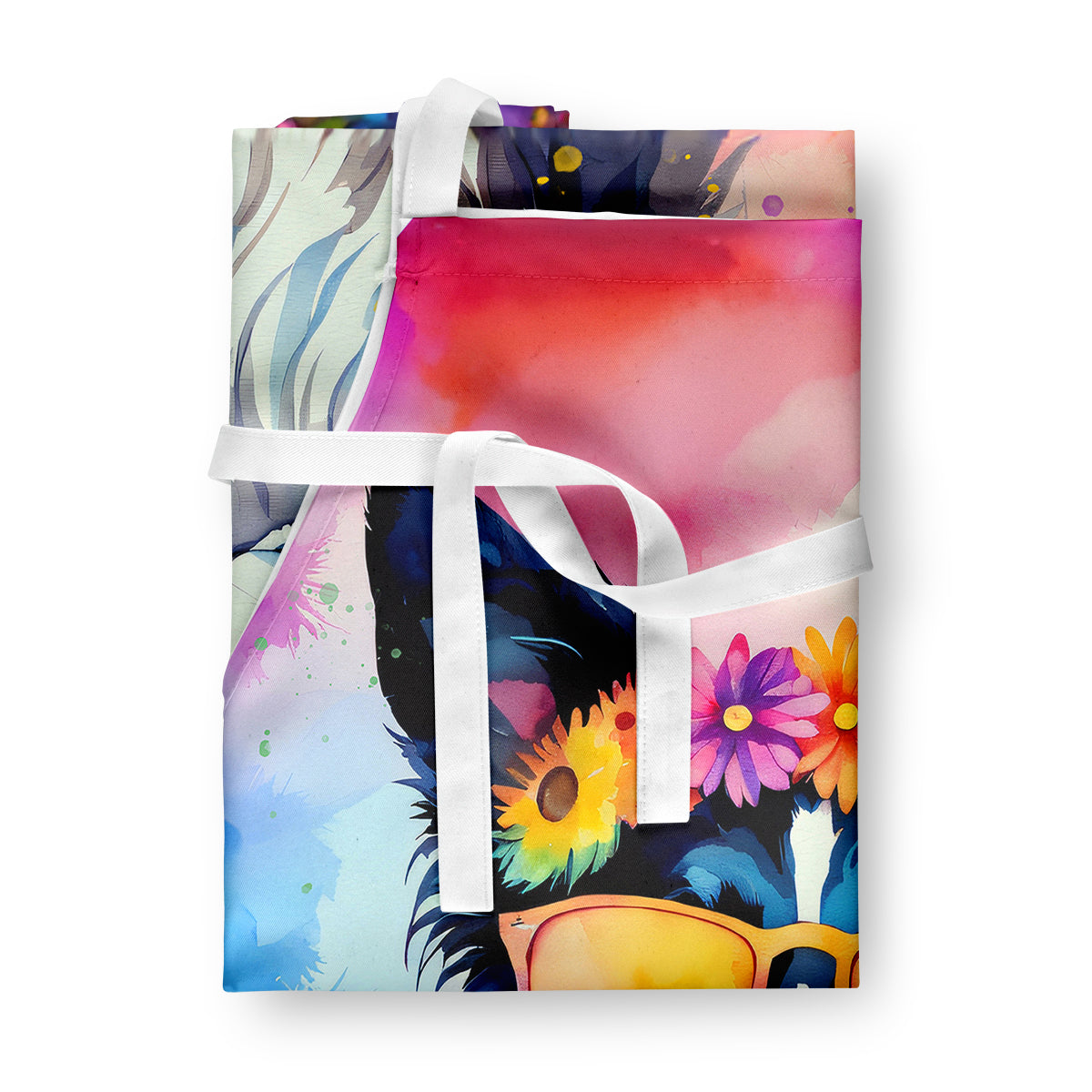 Border Collie Hippie Dawg Apron-2