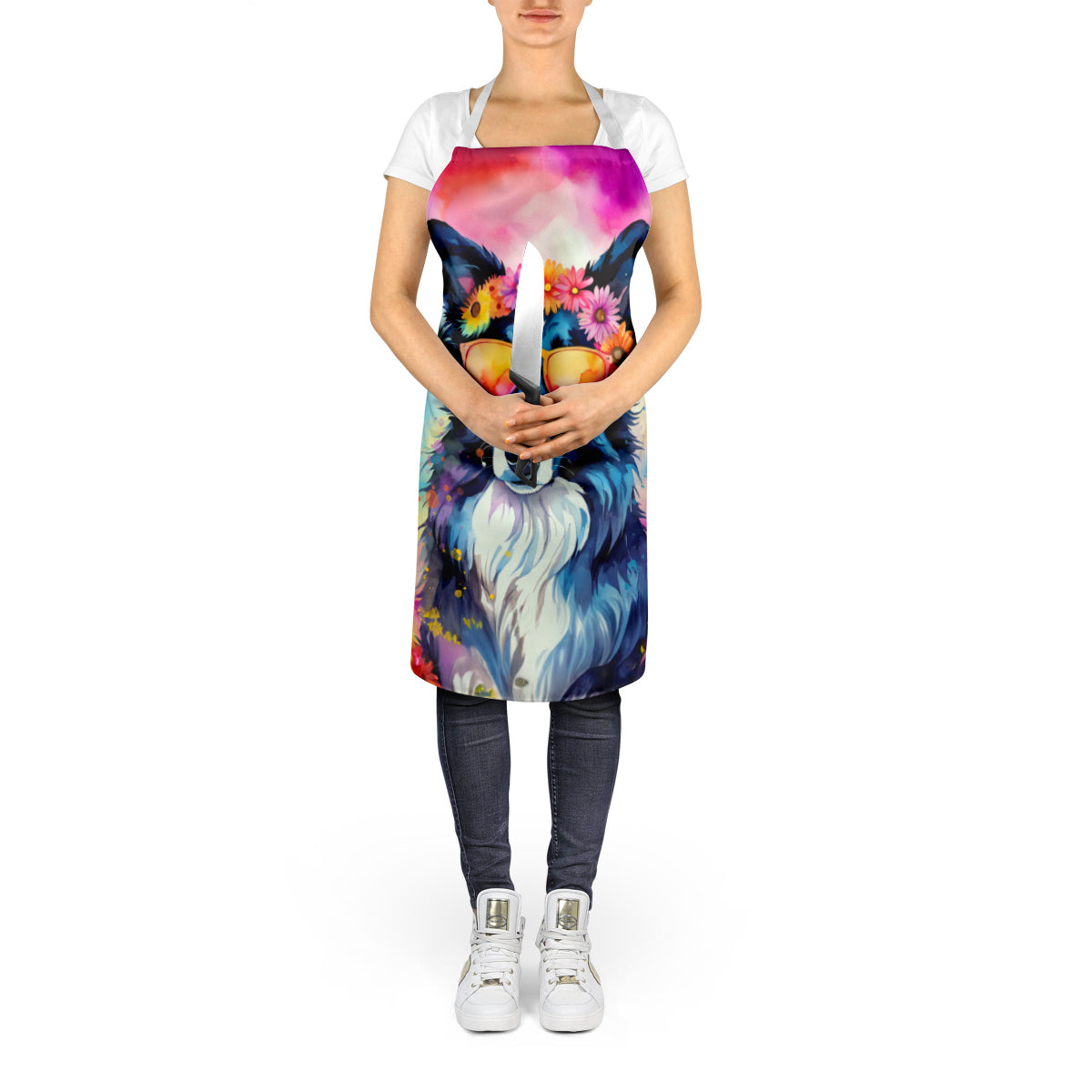 Border Collie Hippie Dawg Apron-4