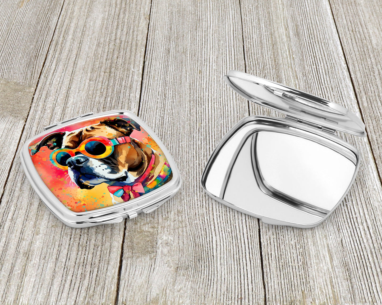 Boxer Hippie Dawg Compact Mirror-2