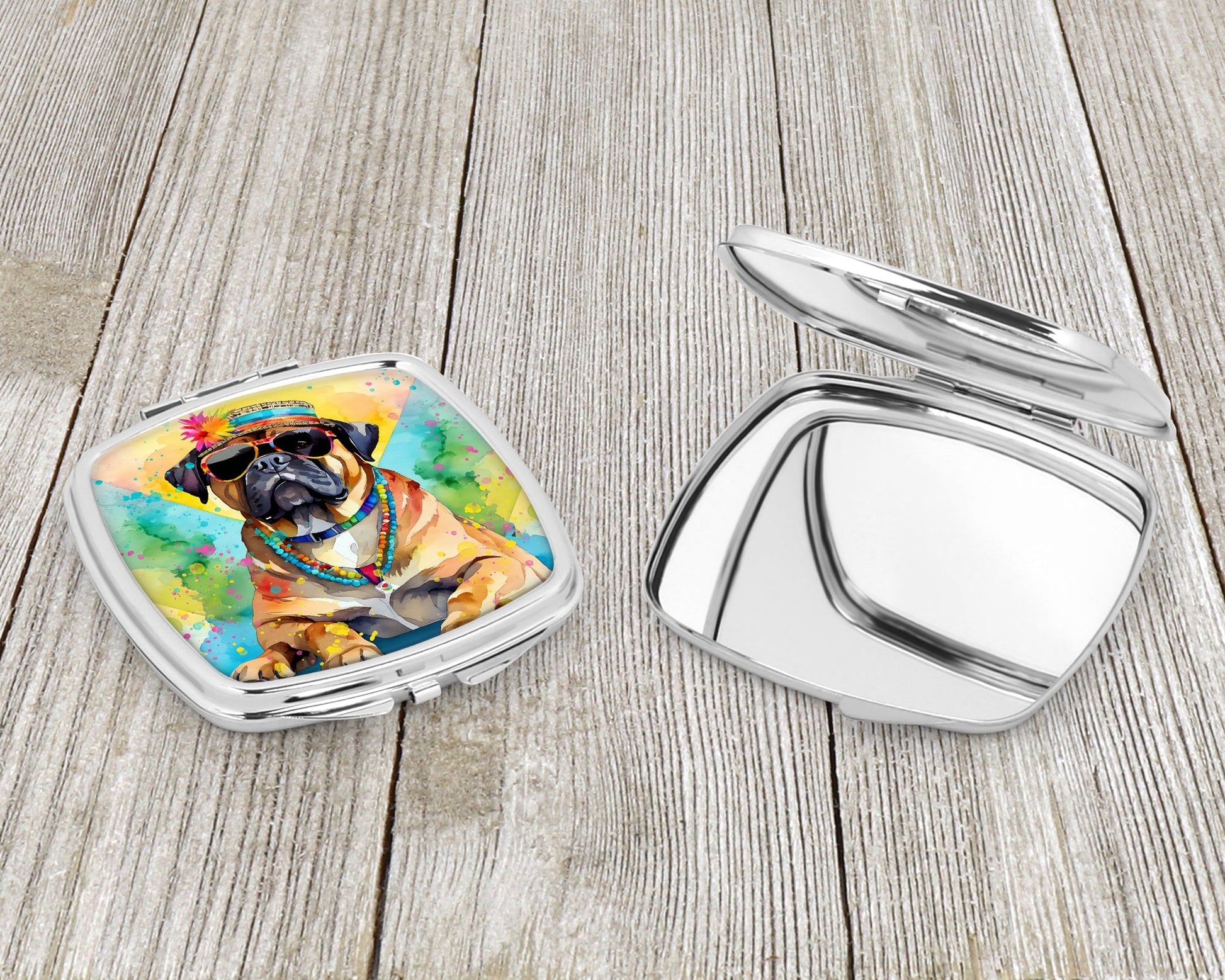 Cane Corso Hippie Dawg Compact Mirror-2