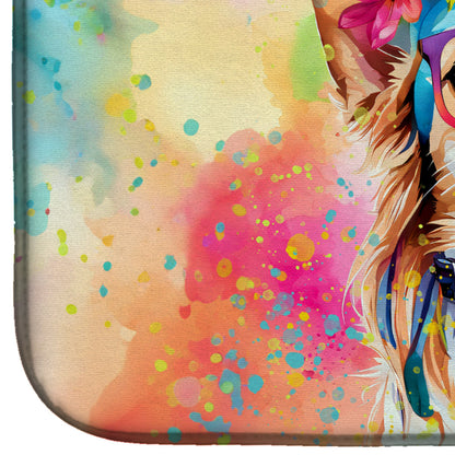 Chihuahua Hippie Dawg Dish Drying Mat-3