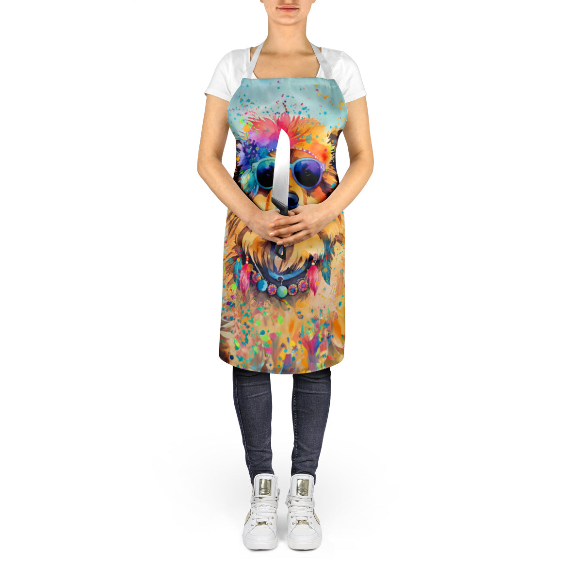 Chow Chow Hippie Dawg Apron-4