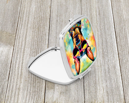 Doberman Pinscher Hippie Dawg Compact Mirror-1