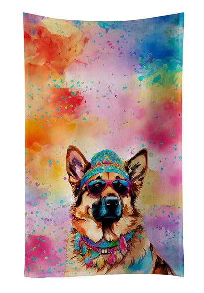 German Shepherd Hippie Dawg Kitchen Towel-0