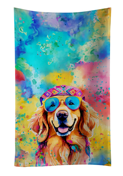 Golden Retriever Hippie Dawg Kitchen Towel-0
