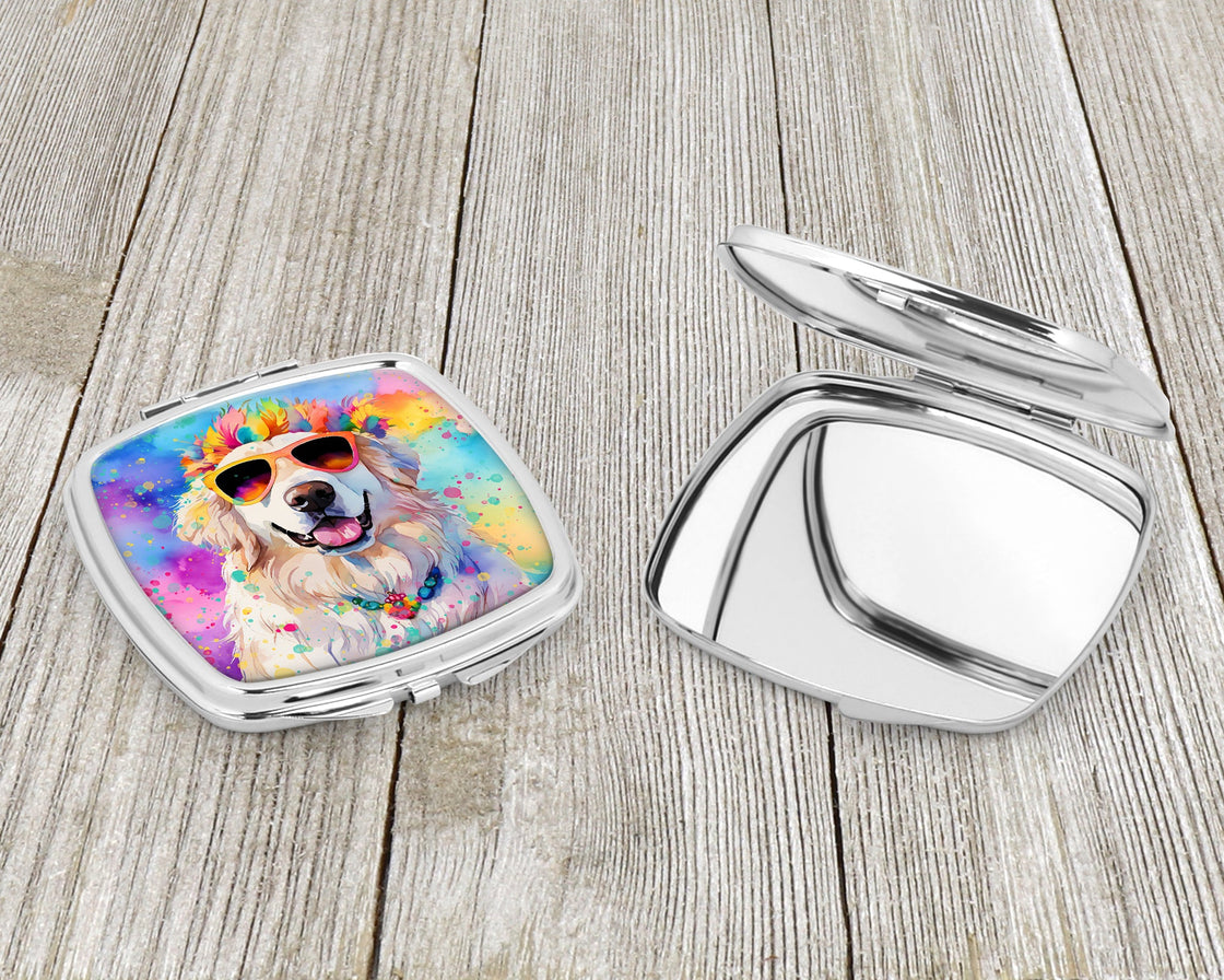 Great Pyrenees Hippie Dawg Compact Mirror-2
