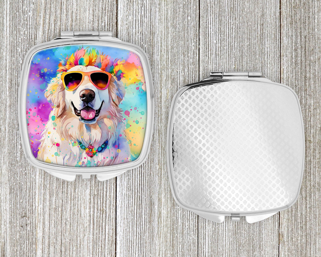 Great Pyrenees Hippie Dawg Compact Mirror-3