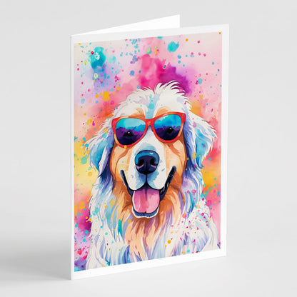 Great Pyrenees Hippie Dawg Greeting Cards Pack of 8-0