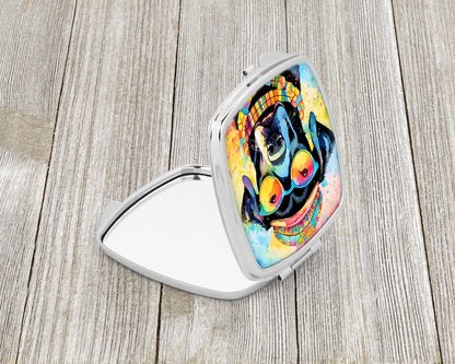 Black Labrador Hippie Dawg Compact Mirror-1