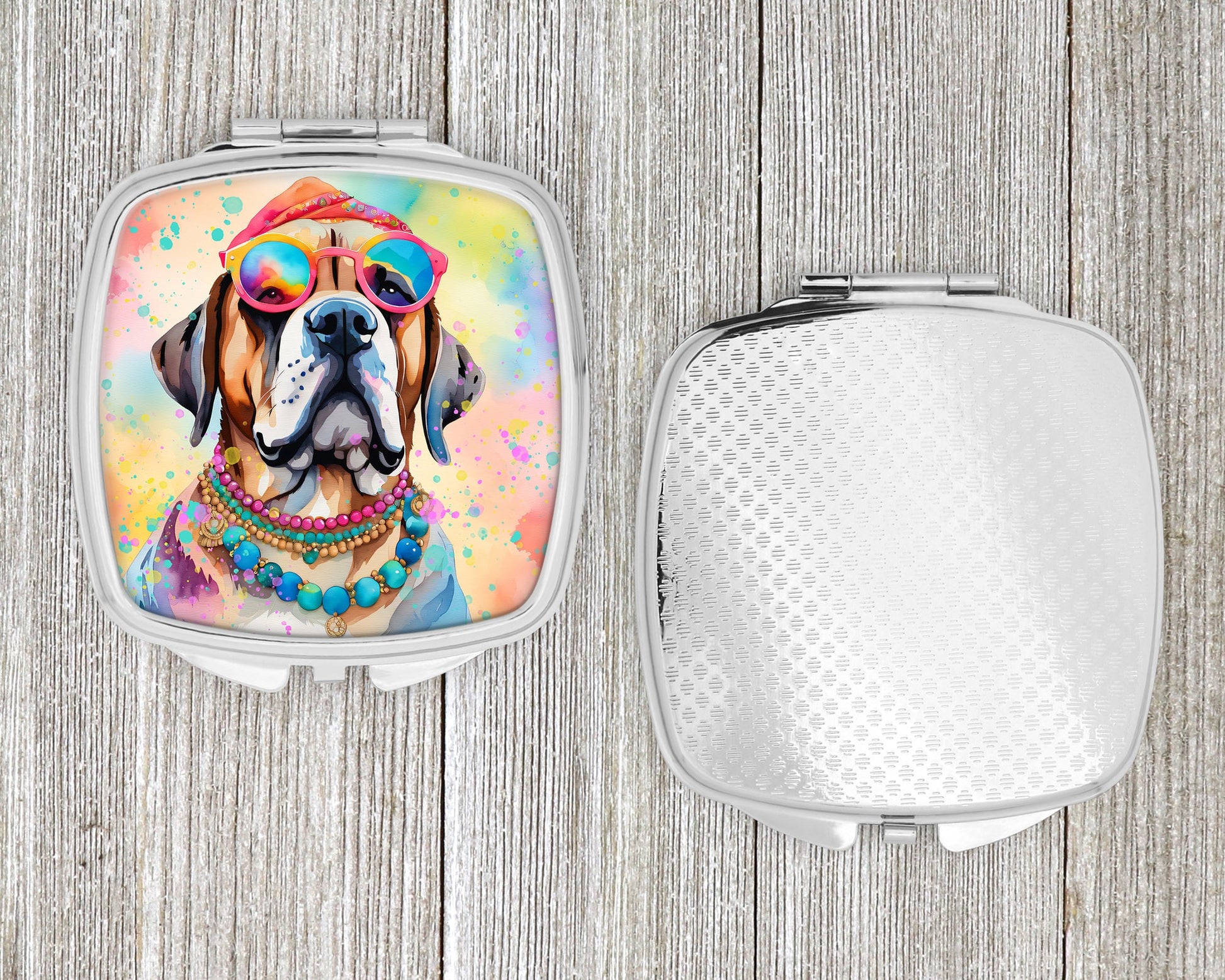 Mastiff Hippie Dawg Compact Mirror-3