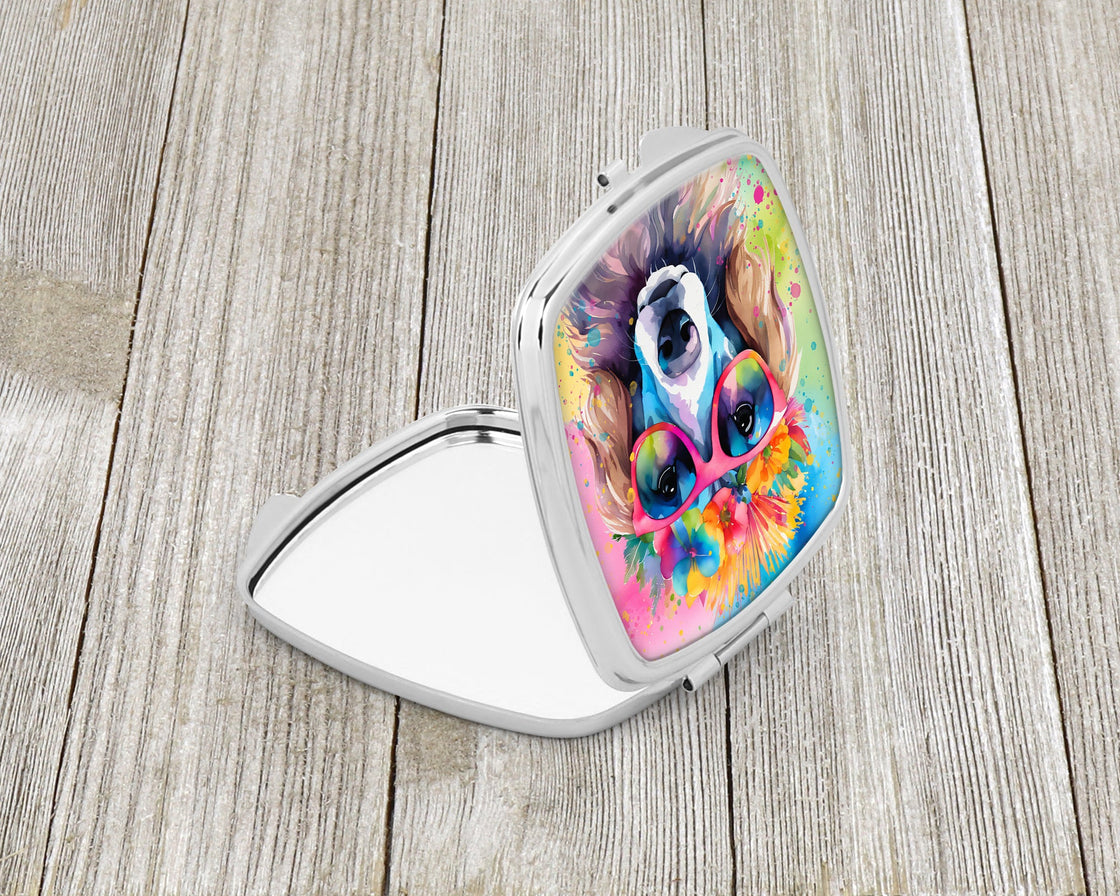 Poodle Hippie Dawg Compact Mirror-1