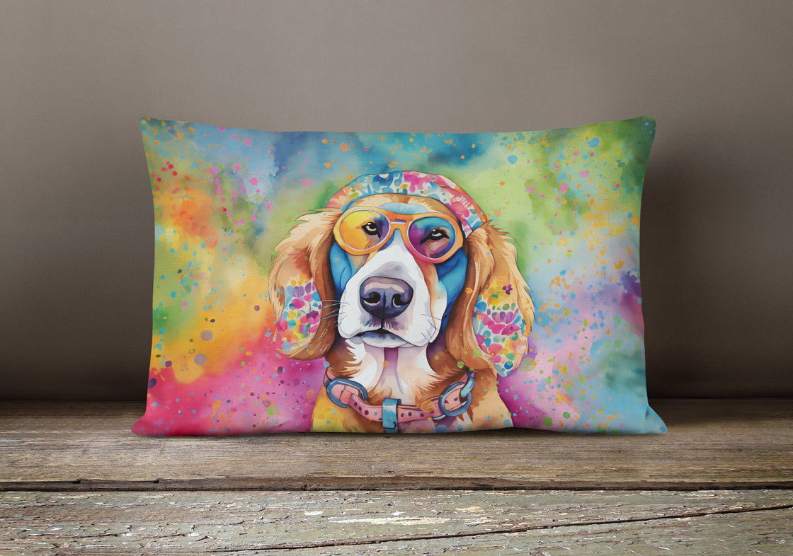 Hippie Dawg Throw Pillow-3