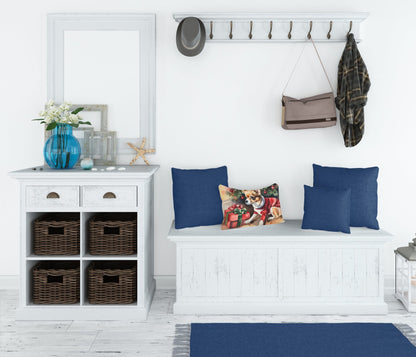 Chihuahua Cozy Christmas Throw Pillow-2