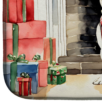 French Bulldog Cozy Christmas Dish Drying Mat-3