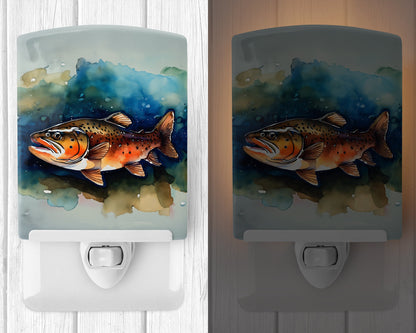 Brown Trout Ceramic Night Light-1