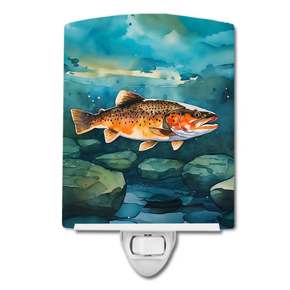 Brown Trout Ceramic Night Light-0