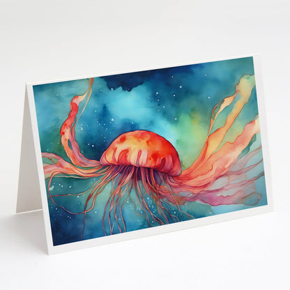 Jellyfish Greeting Cards Pack of 8-0