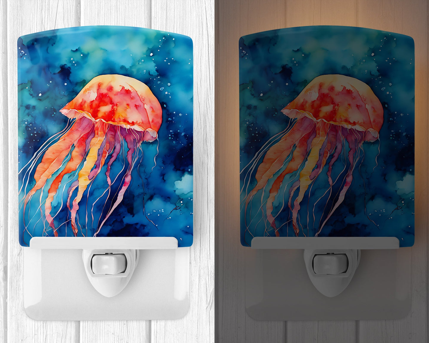 Jellyfish Ceramic Night Light-1