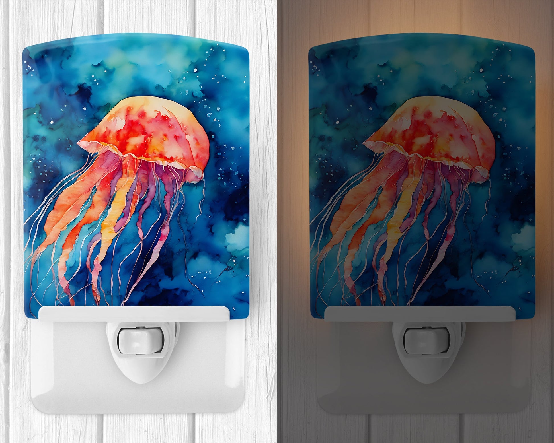 Jellyfish Ceramic Night Light-1