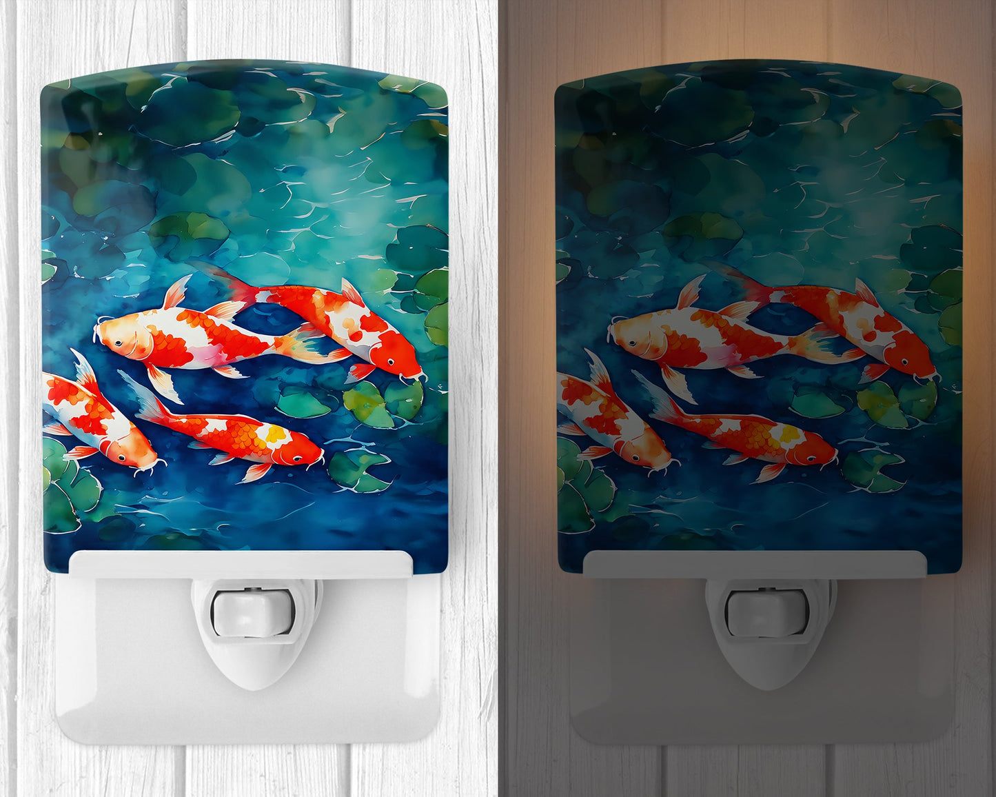 Koi Fish Ceramic Night Light-1