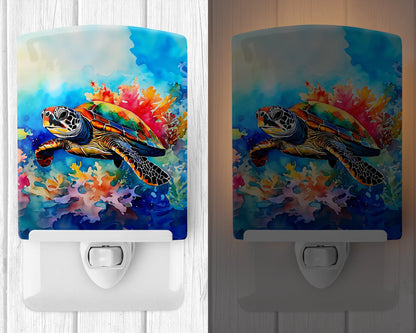 Loggerhead Sea Turtle Ceramic Night Light-1