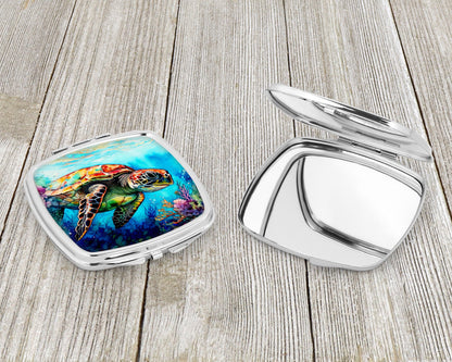 Loggerhead Sea Turtle Compact Mirror-2