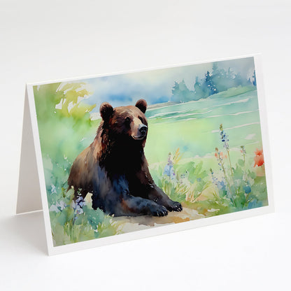 American Black Bear Greeting Cards Pack of 8-0