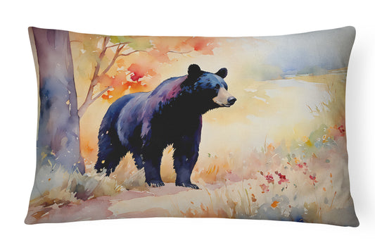 American Black Bear Throw Pillow-0