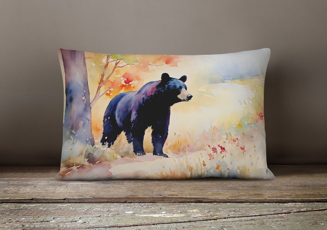 American Black Bear Throw Pillow-3