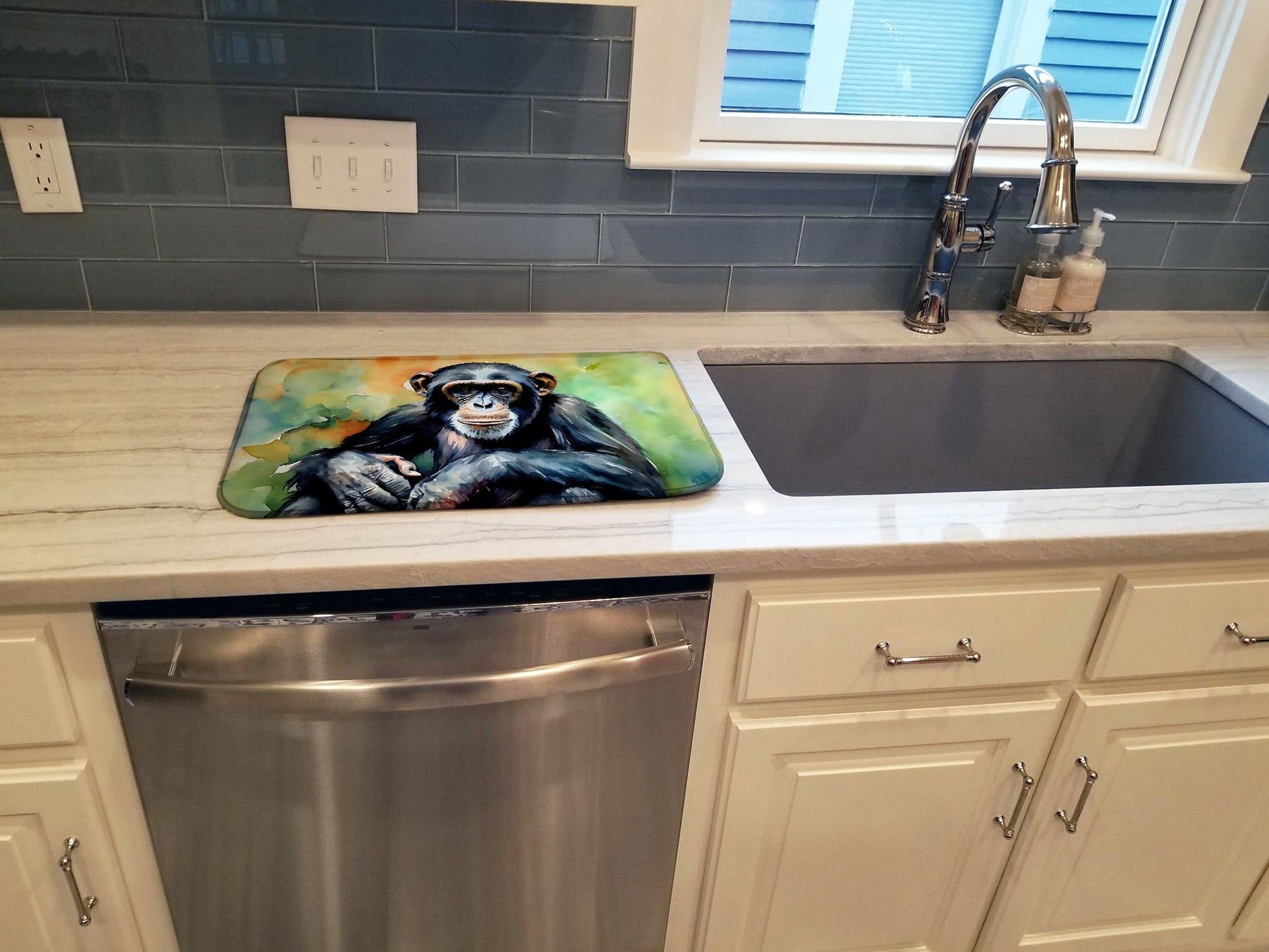 Chimpanzee Dish Drying Mat-2