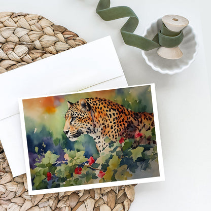 Leopard Greeting Cards Pack of 8-1