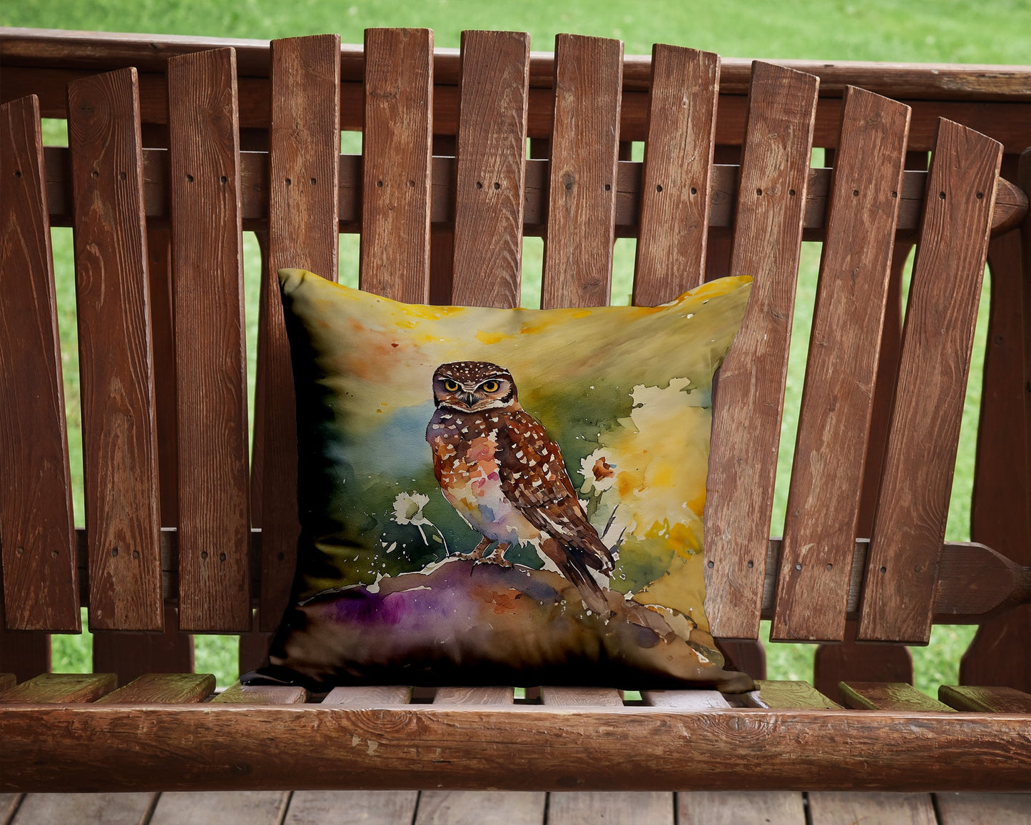 Burrowing Owl Throw Pillow-1