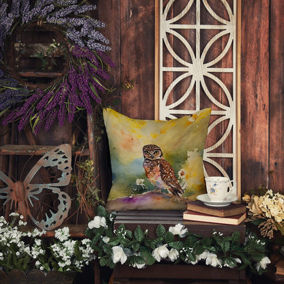 Burrowing Owl Throw Pillow-4