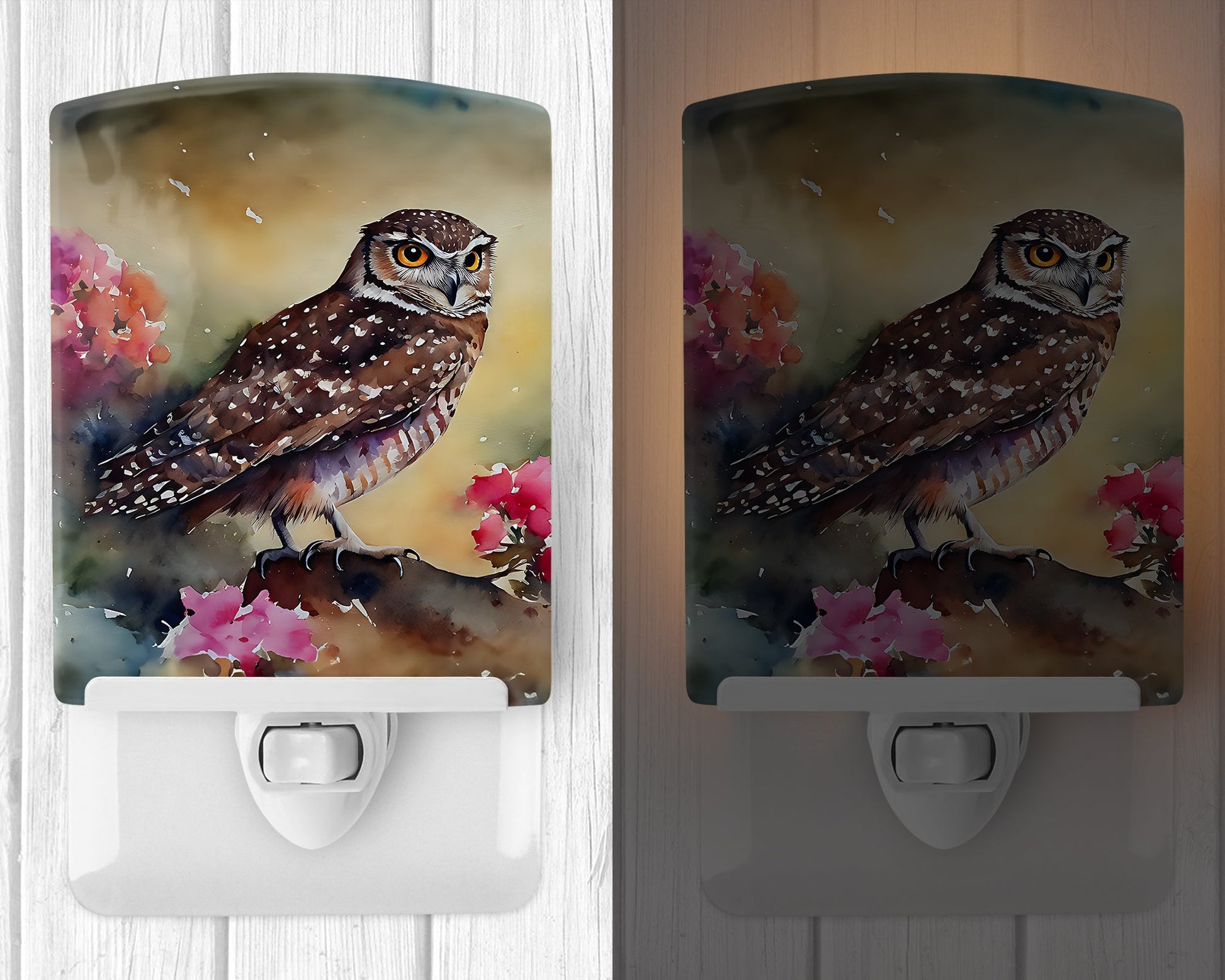 Burrowing Owl Ceramic Night Light-1