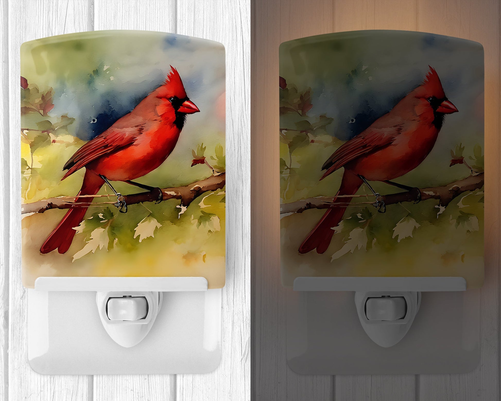 Cardinal Ceramic Night Light-1