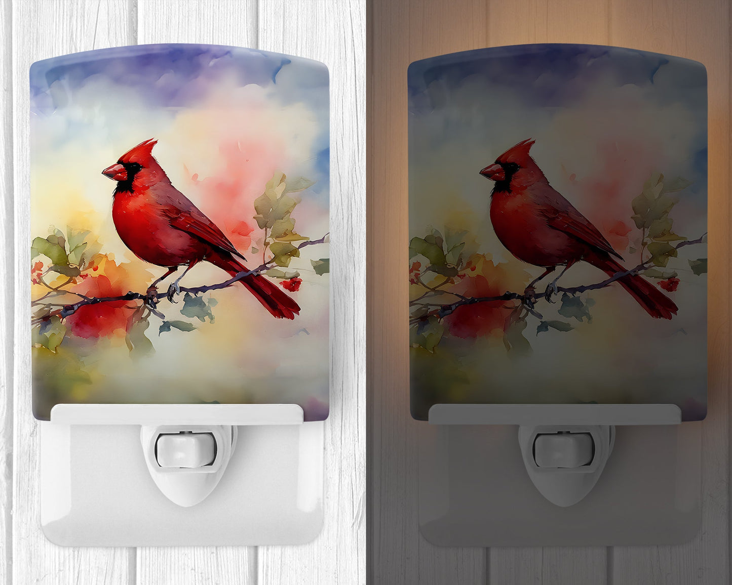 Cardinal Ceramic Night Light-1