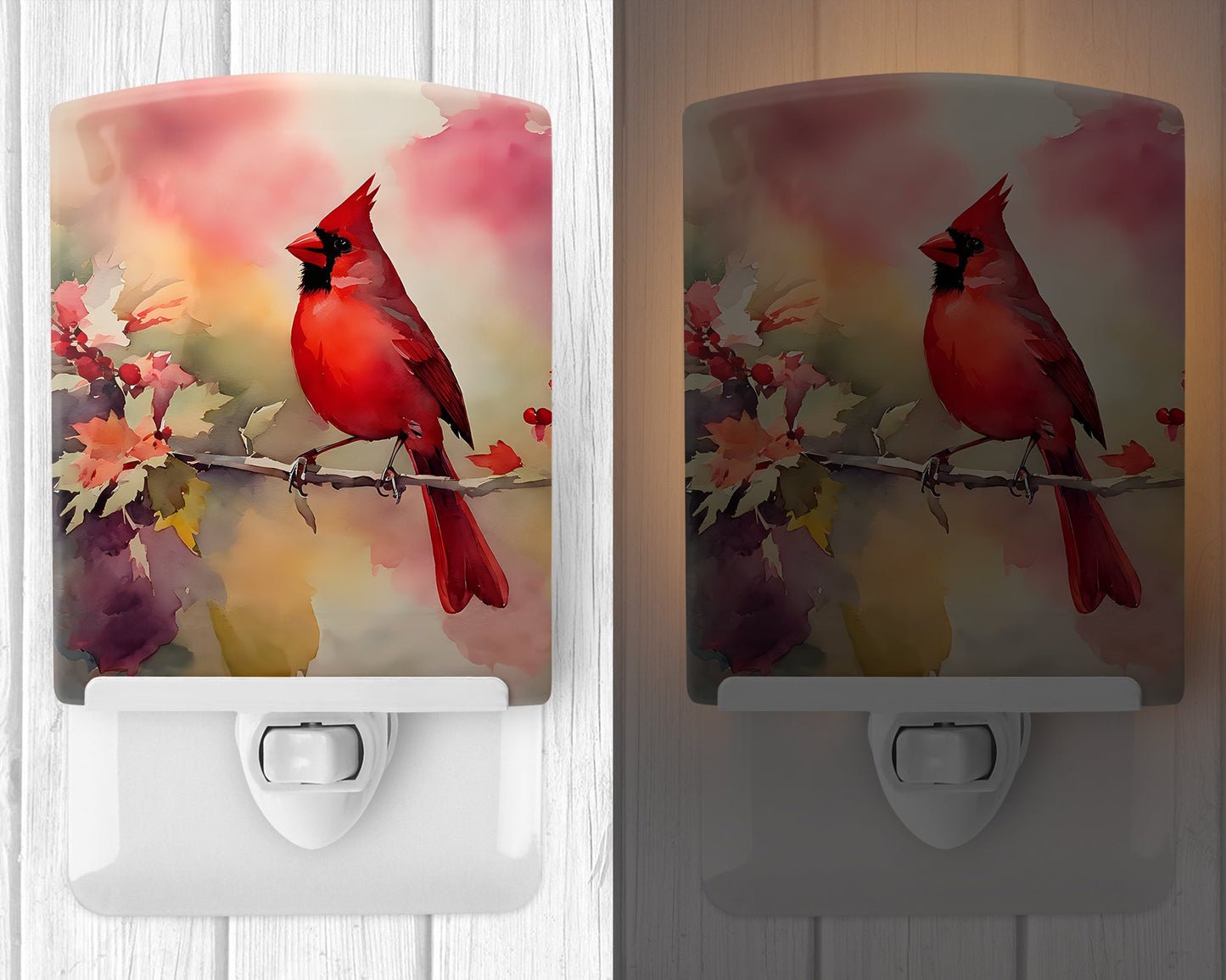 Cardinal Ceramic Night Light-1