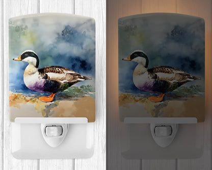 Common Eider Duck Ceramic Night Light-1