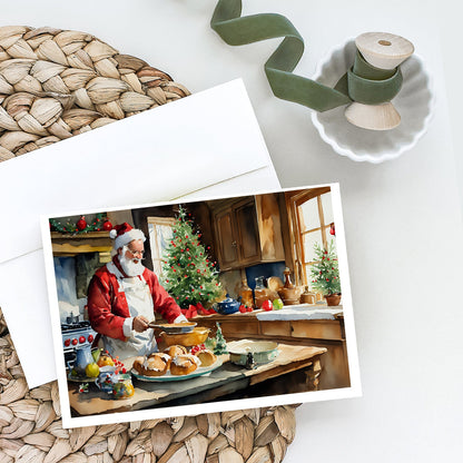 Cookies with Santa Claus Weihnachtsmann Greeting Cards Pack of 8-1