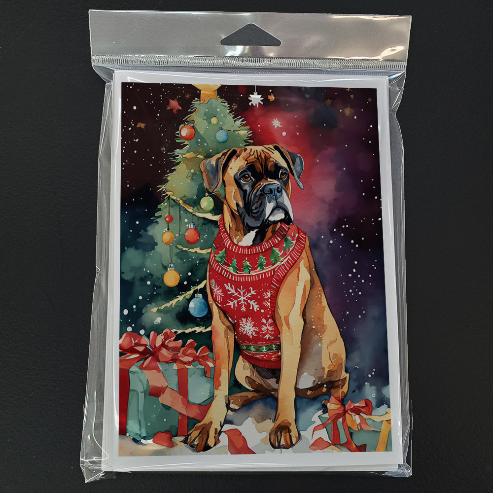 Boxer Christmas Greeting Cards Pack of 8-2