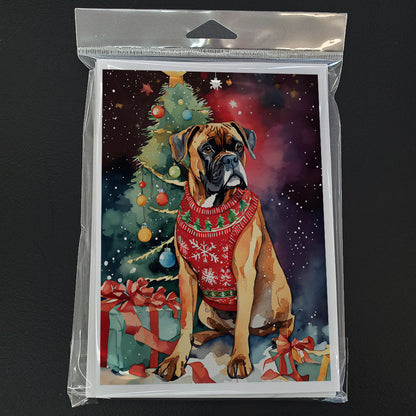 Boxer Christmas Greeting Cards Pack of 8-2