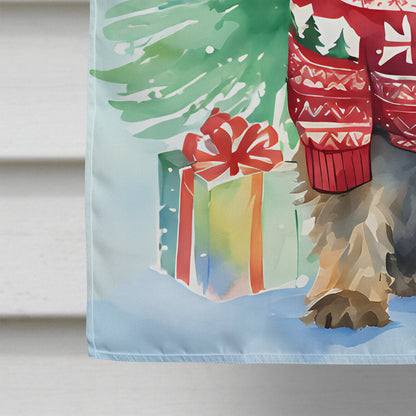 Cairn Terrier Christmas House Flag-3