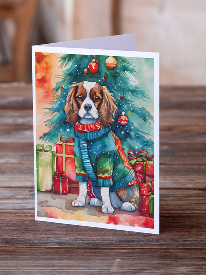 Cavalier Spaniel Christmas Greeting Cards Pack of 8-1