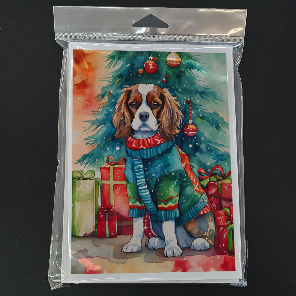 Cavalier Spaniel Christmas Greeting Cards Pack of 8-2