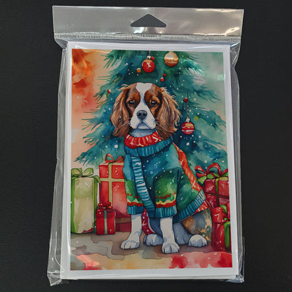 Cavalier Spaniel Christmas Greeting Cards Pack of 8-2
